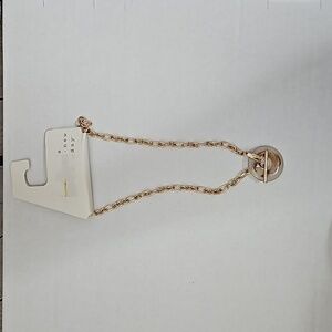 A New Day Toggle and Link Resin Ring Chain Necklace Brown/Gold NWT